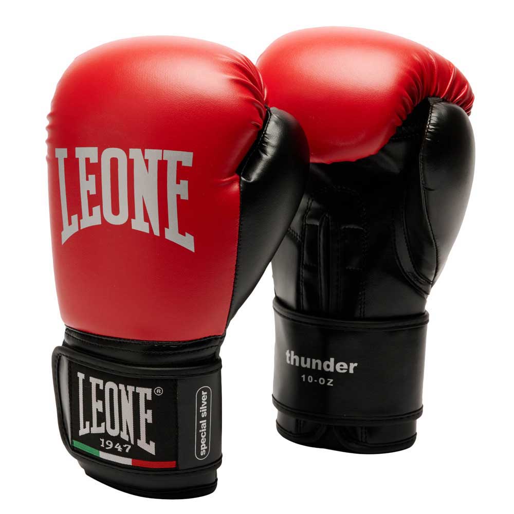 Leone1947 Thunder Artificial Leather Boxing Gloves Rot 10 Oz Leone1947 Thunder Artificial Leather Boxing Gloves Rot 10 Oz von Leone1947