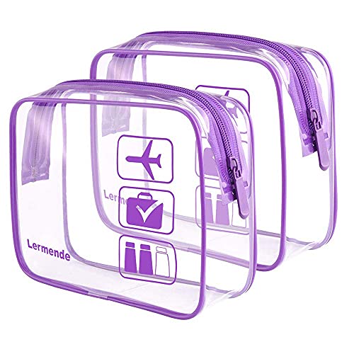 Lermende Kulturtasche Transparent, 2 Stück Flugzeug Kosmetiktasche Durchsichtig, wasserdichte PVC-Reise-Waschtaschen, TSA-Zugelassene Make-up-Taschen, für Familie, Männer un Frauen Lermende Kulturtasche Transparent, 2 Stück Flugzeug Kosmetiktasche Durchsichtig, wasserdichte PVC-Reise-Waschtaschen, TSA-Zugelassene Make-up-Taschen, für Familie, Männer un Frauen von Lermende