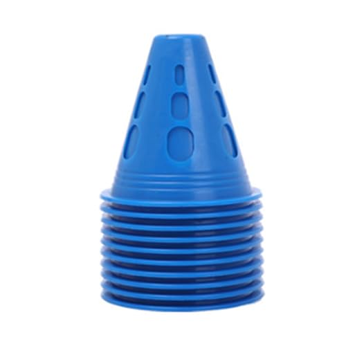 Lerpwige Agility-Sportkegel mit winddichtem Loch, bunt, für Fußball, Sport, Training, Agility, Markierungshütchen, flexible Kegel, 10 Stück Lerpwige Agility-Sportkegel mit winddichtem Loch, bunt, für Fußball, Sport, Training, Agility, Markierungshütchen, flexible Kegel, 10 Stück von Lerpwige