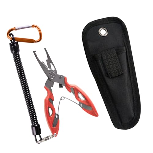 Lerpwige Angeln Zangen Multifunktionale Rostfreie Linie Mit Lanyard StainlessHook Remover Angeln Tackle Tool von Lerpwige