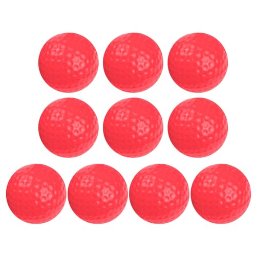 Lerpwige Übungsball aus PU-Schaumstoff, realistisches Gefühl, weicher Golfball für drinnen und draußen, 10 Stück von Lerpwige