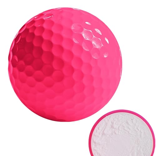 Golfbälle Trainingsbälle, Golfbälle Bunt, Farbige Golfbälle, Golf Übungsbälle, Kunststoff Golfbälle, Outdoor Golfball, Hochleistungs-Golfbälle, Langstrecken-Golfbälle Für Männer Und Frauen, Rosa von Lesunbak