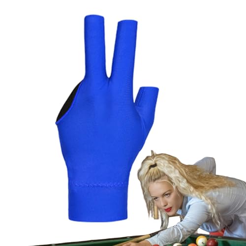 Lesunbak Billardtischhandschuhe,Poolhandschuhe Billard,DREI-Finger-Pool-Handschuhe Universal-Queue-Sporthandschuhe | Professionelle Billardhandschuhe, atmungsaktiv, elastisch, rutschfest, absorbieren von Lesunbak