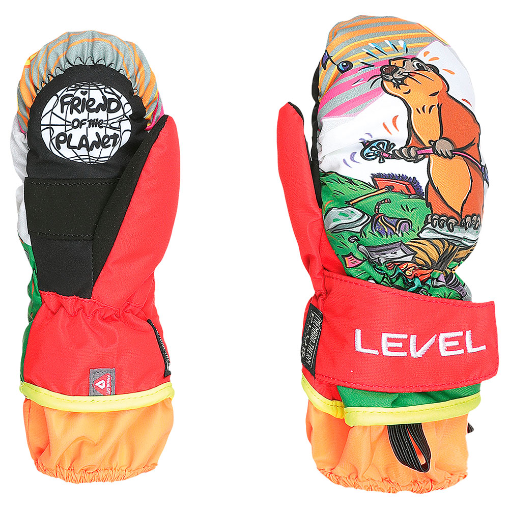 Level Animal Mittens Mehrfarbig 4-5 Years Junge von Level