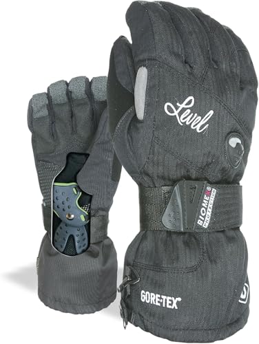 Level Half Pipe Gore-Tex - Snowboard Handschuhe, Thermohandschuhe Winter Herren mit Verstellbarem Riemen und Stulpe, Ski- und Winterhandschuhe Herren Wasserdicht, Atmungsaktiv für Snowboard - 1 Paar Level Half Pipe Gore-Tex - Snowboard Handschuhe, Thermohandschuhe Winter Herren mit Verstellbarem Riemen und Stulpe, Ski- und Winterhandschuhe Herren Wasserdicht, Atmungsaktiv für Snowboard - 1 Paar von Level