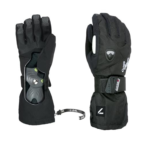 Level Butterfly - Skihandschuhe Damen, Winterhandschuhe Damen Wasserdicht mit Verstellbarem Riemen und Stulpe, Snowboard Handschuhe Damen, Atmungsaktiv für Snowboard und Skifahren - 1 Paar Level Butterfly - Skihandschuhe Damen, Winterhandschuhe Damen Wasserdicht mit Verstellbarem Riemen und Stulpe, Snowboard Handschuhe Damen, Atmungsaktiv für Snowboard und Skifahren - 1 Paar von Level