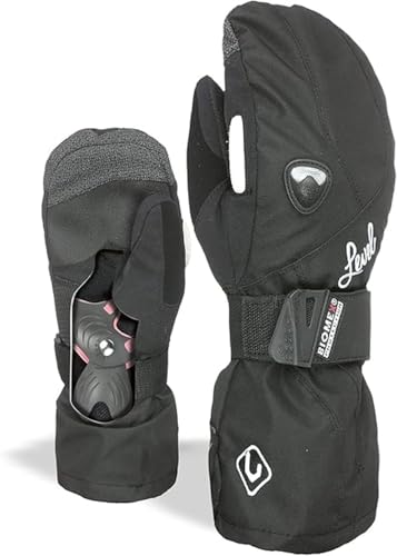 Level Butterfly - Skihandschuhe Damen, Winterhandschuhe Damen Wasserdicht mit Verstellbarem Riemen und Stulpe, Snowboard Handschuhe Damen, Atmungsaktiv für Snowboard und Skifahren - 1 Paar Level Butterfly - Skihandschuhe Damen, Winterhandschuhe Damen Wasserdicht mit Verstellbarem Riemen und Stulpe, Snowboard Handschuhe Damen, Atmungsaktiv für Snowboard und Skifahren - 1 Paar von Level
