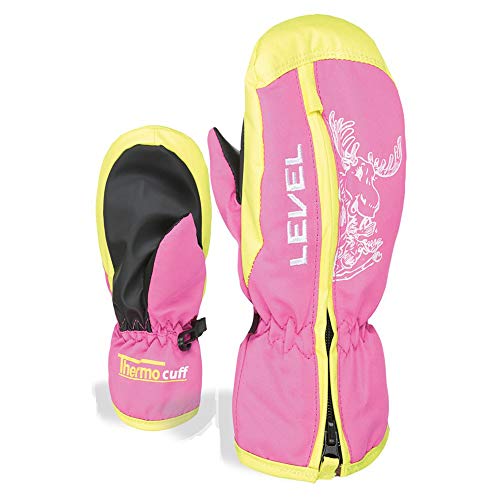 Level Dudy Handschuhe für Mädchen M Pink (mitt hot pink) von Level