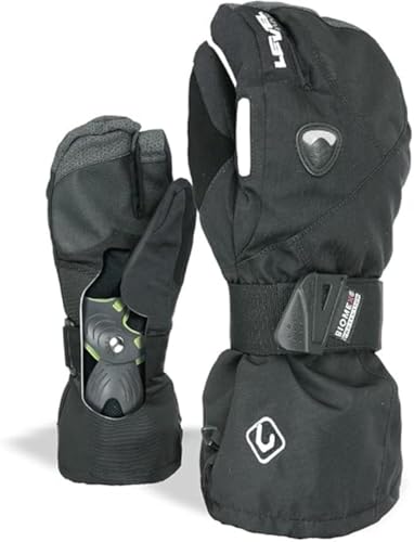 Level Fly - Snowboard Handschuhe, Thermohandschuhe Winter Herren mit Verstellbarem Riemen und Stulpe, Ski- und Winterhandschuhe Herren Wasserdicht, Atmungsaktiv für Snowboard und Skifahren - 1 Paar Level Fly - Snowboard Handschuhe, Thermohandschuhe Winter Herren mit Verstellbarem Riemen und Stulpe, Ski- und Winterhandschuhe Herren Wasserdicht, Atmungsaktiv für Snowboard und Skifahren - 1 Paar von Level