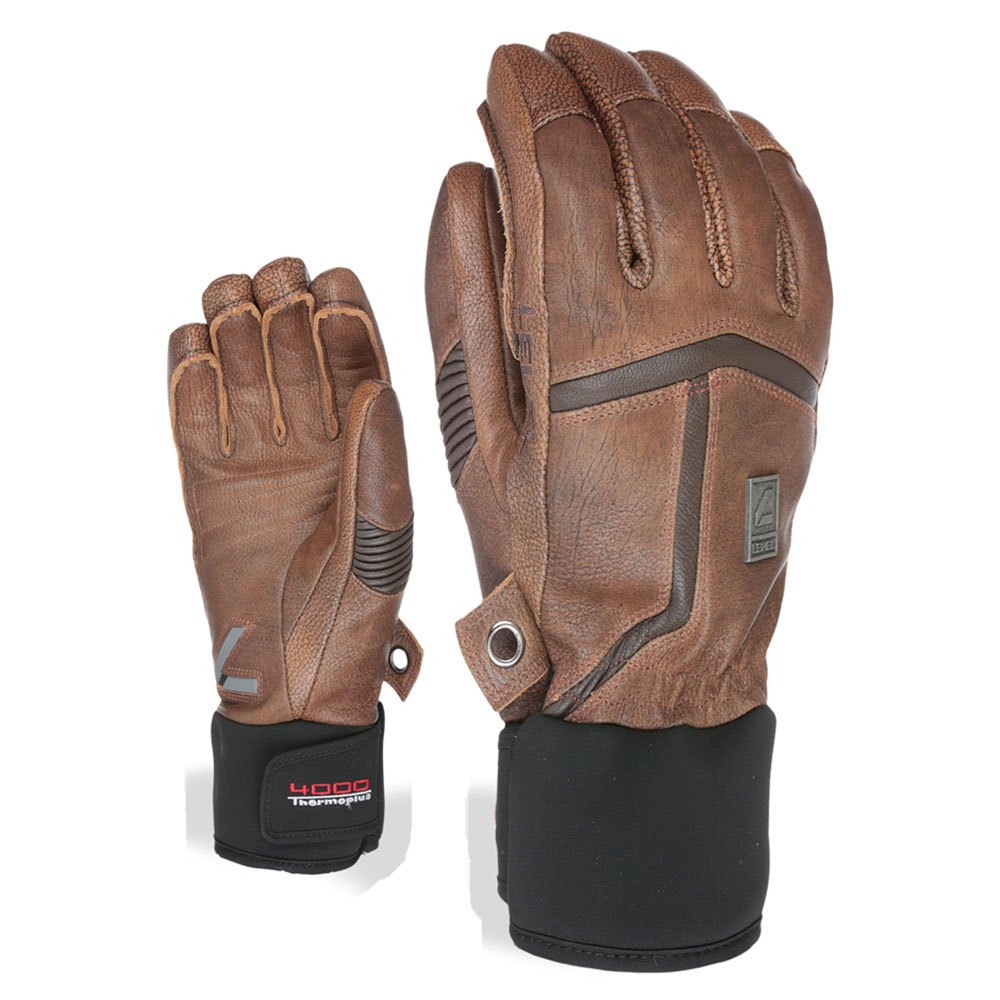 Level Off Piste Leather Gloves Braun S-M Mann Level Off Piste Leather Gloves Braun S-M Mann von Level