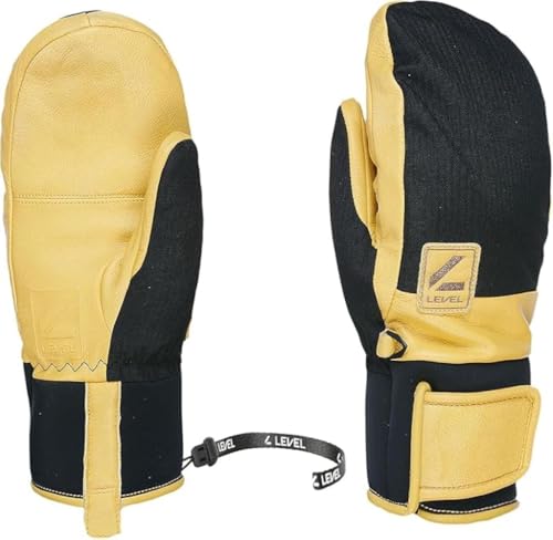 Level Rover - Skihandschuhe Herren Leder, mit Klettverschluss, Winterhandschuhe Herren Wasserdicht für Extreme Kälte, Atmungsaktiv Thermohandschuhe, Schneebekleidung Herren - 1 Paar Level Rover - Skihandschuhe Herren Leder, mit Klettverschluss, Winterhandschuhe Herren Wasserdicht für Extreme Kälte, Atmungsaktiv Thermohandschuhe, Schneebekleidung Herren - 1 Paar von Level