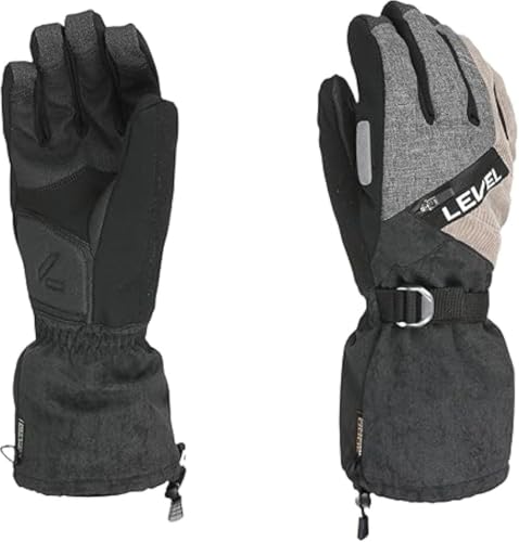 Level Star- Snowboard Handschuhe Herren mit Verstellbarem Riemen und Stulpe, Winterhandschuhe Herren Wasserdicht für Extreme Kälte, Thermohandschuhe für Snowboard, Schneebekleidung für Herren, 1 Paar Level Star- Snowboard Handschuhe Herren mit Verstellbarem Riemen und Stulpe, Winterhandschuhe Herren Wasserdicht für Extreme Kälte, Thermohandschuhe für Snowboard, Schneebekleidung für Herren, 1 Paar von Level