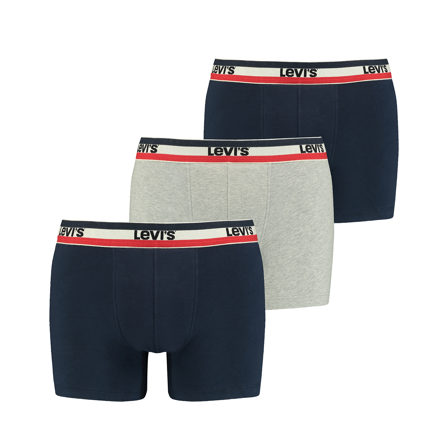 3er Pack Herren Levis SPRTSWR LOGO BOXER BRIEF Boxershorts Unterwäsche Pants von Levi&#039;s