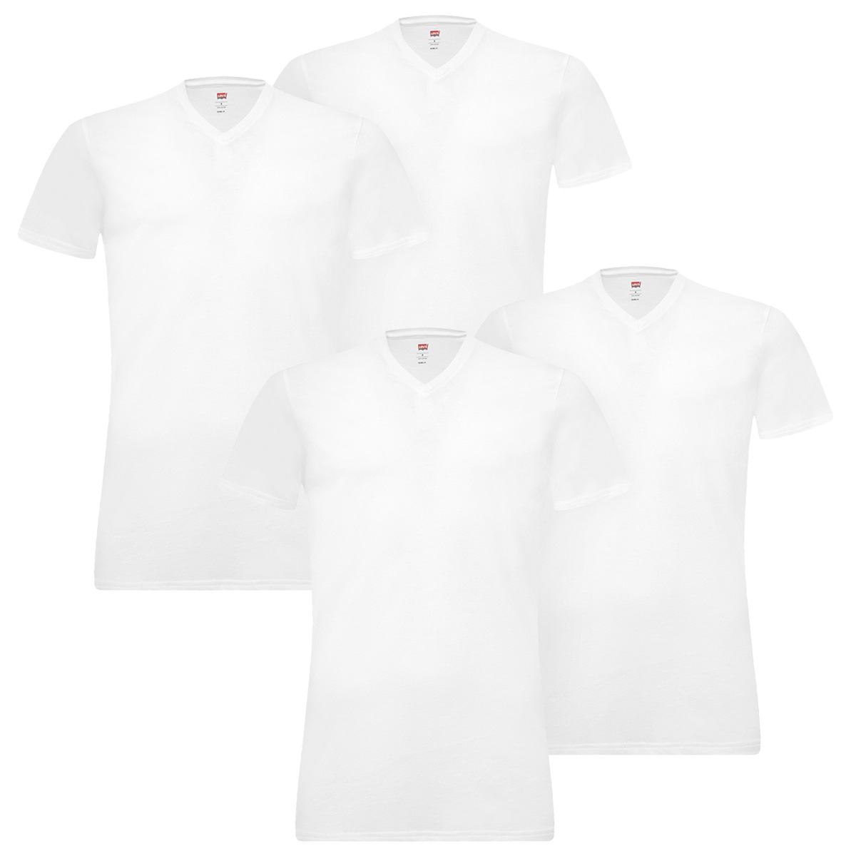 4 er Pack Levis 200SF V-Neck T-Shirt Men Herren Unterhemd V-Ausschnitt von Levi&#039;s