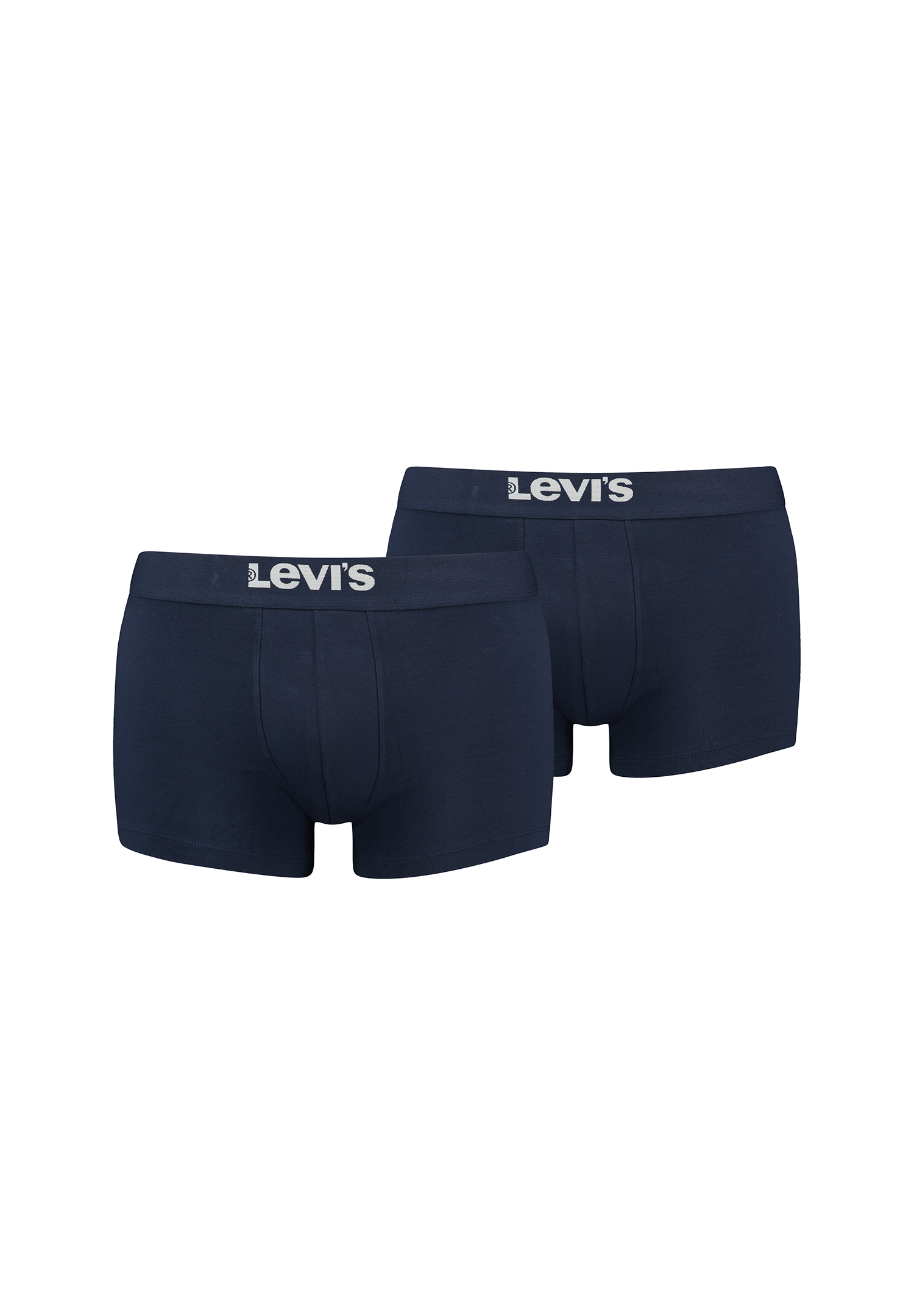 Levi&#039;s Solid Basic Herren Boxershorts Unterwäsche aus Bio-Baumwolle im 2er Pack von Levi&#039;s