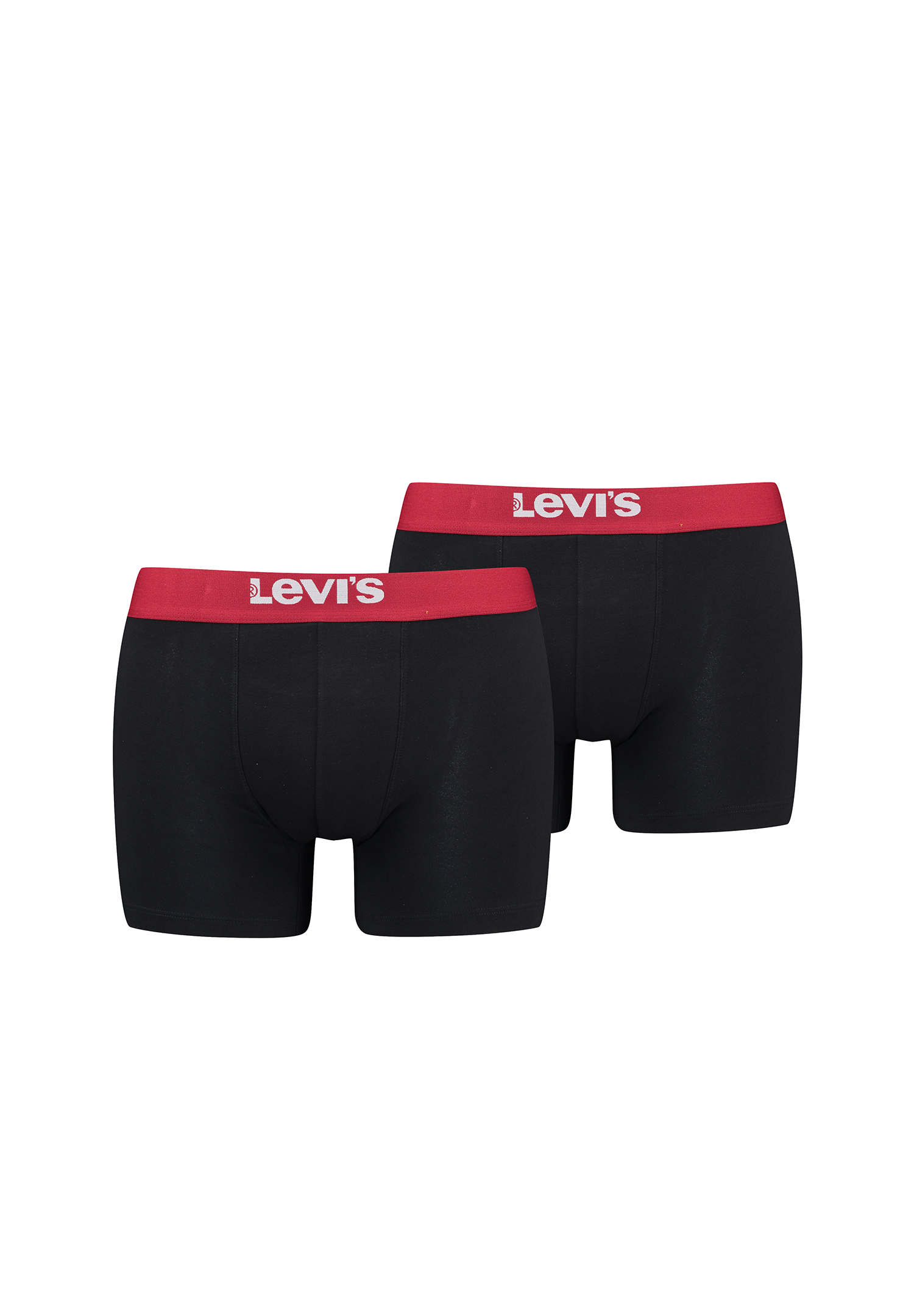 Levi&#039;s Solid Herren Boxershorts Unterwäsche aus Bio-Baumwolle im 2er Pack von Levi&#039;s