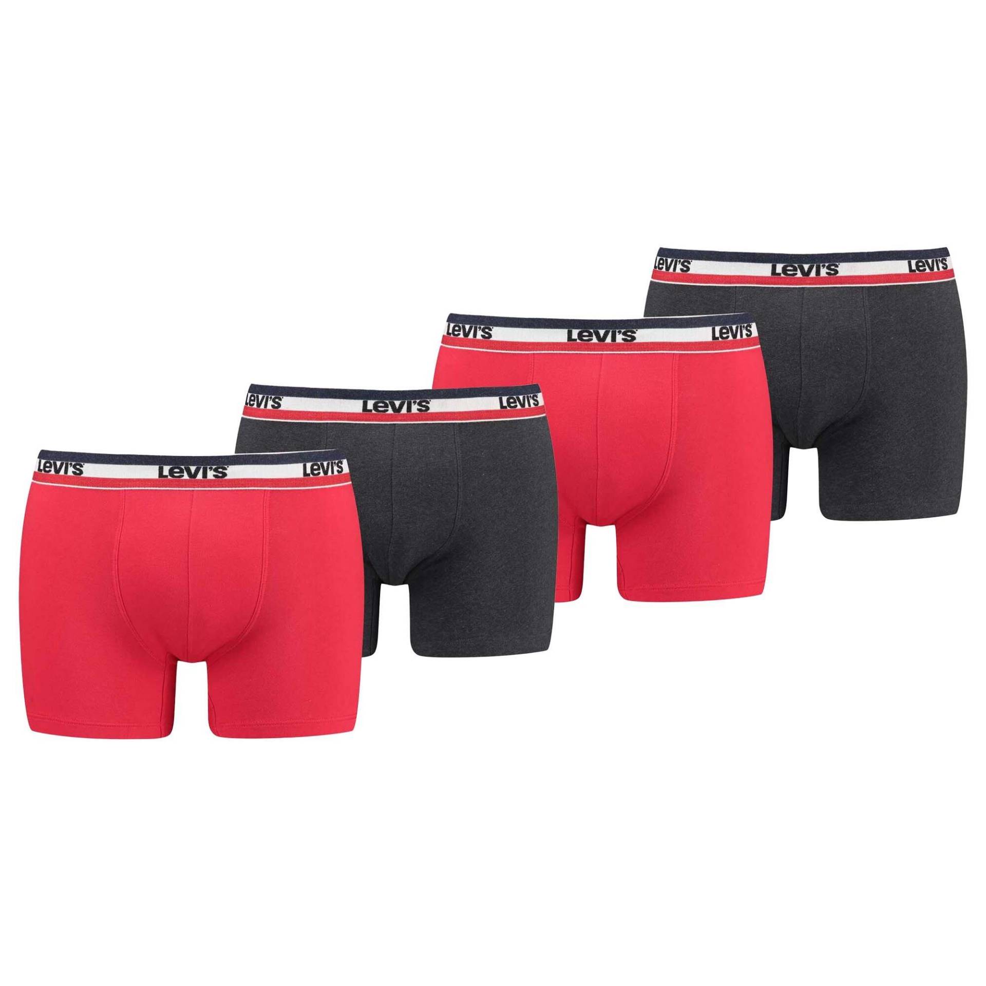 Boxershort Herren 4er Pack Stretch-MEN SPRTSWR LOGO BOXER BRIEF ORG CO 4P ECOM von Levis