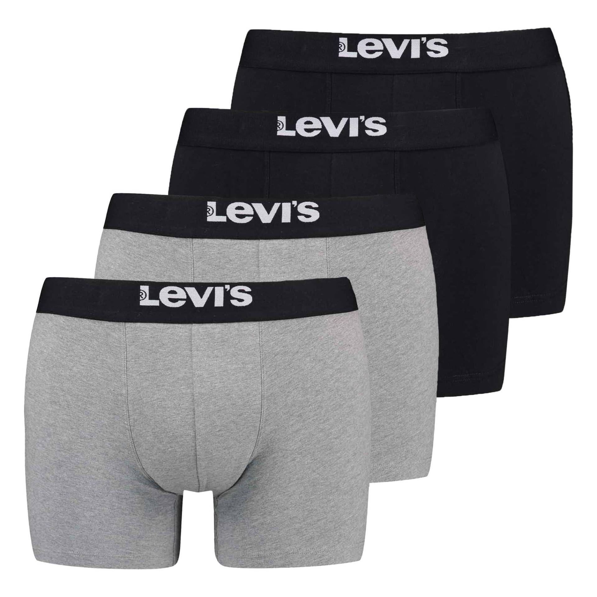 Boxershort Herren 4er Pack Stretch-SOLID BASIC BOXER BRIEF ORG CO 4P ECOM von Levis