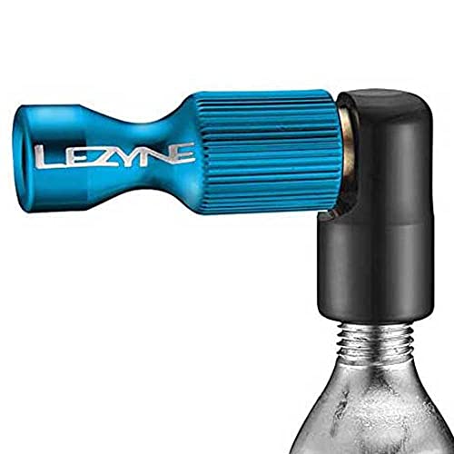 Lezyne CO2 Pumpenkopf Trigger Drive CNC blau-glänzend, 1-C2-TRDR-V210 Minipumpe, One Size von Lezyne