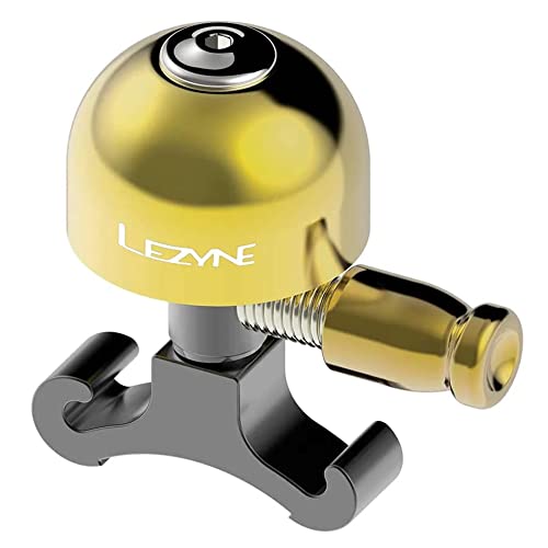 LEZYNE Classic Brass Klingel, S Messing Poliert Schwarze Halterung, 1-bl-clbrs-v104s, Gold, S LEZYNE Classic Brass Klingel, S Messing Poliert Schwarze Halterung, 1-bl-clbrs-v104s, Gold, S von LEZYNE
