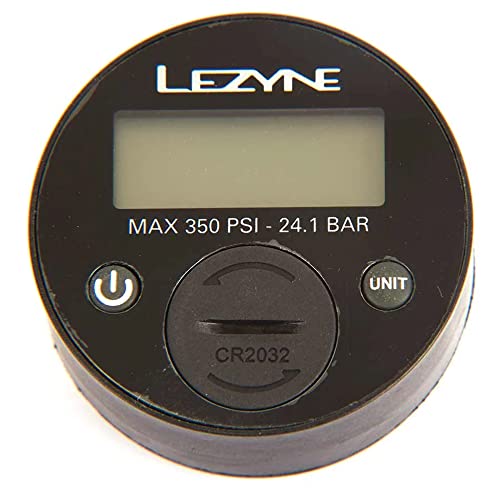 Lezyne Manometer 2, 5" Digital 350PSI, für alle Floor Pumpen schwarz, 1-RP-FLDGUE-V1350 Stand-& Fusspumpen, 1 von Lezyne