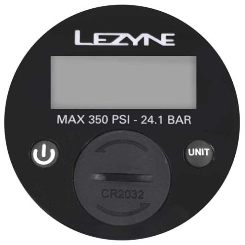 Lezyne Manometer 2, 5" Digital 350PSI, für alle Floor Pumpen schwarz, 1-RP-FLDGUE-V1350 Stand-& Fusspumpen, 1 von Lezyne