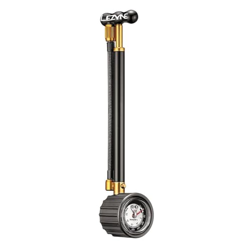 Lezyne Shock Drive Dämpferpumpe, Black/Gold, 258 mm von Lezyne