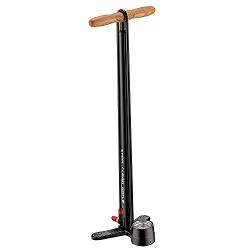 Lezyne Standluftpumpe Steel Floor Drive schwarz-glänzend 220PSI, 63, 5cm, 1-FP-SFLDR-V604, 63.5 cm von Lezyne