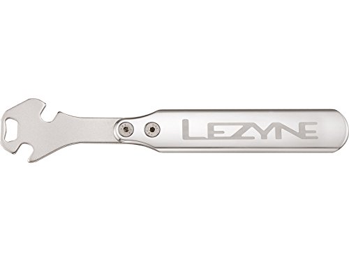 Lezyne Herren Werkzeug Pedalschlüssel CNC mit int, Silber, 278 x 134 mm von Lezyne