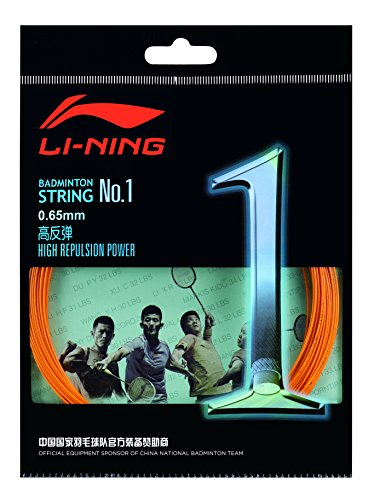 LI-NING 10 m Badminton Schläger-Saite No. 1 orange von LI-NING