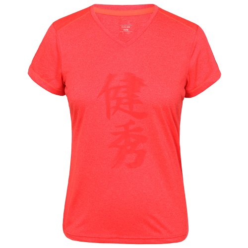 Li Ning Damen T-Shirt A258, Korallenrot, S von LI-NING