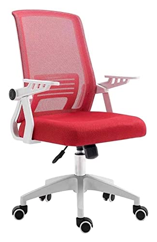 LiChA Bürostuhl, Bürostuhl, Schreibtischstuhl, drehbare Armlehne, Chefsessel, ergonomischer Computerstuhl, Spielstuhl, Arbeitsstuhl, Netzstuhl, Sitzstuhl (Farbe: Rot) von LiChA