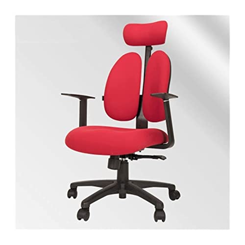 LiChA Bürostuhl, Computerstuhl, ergonomischer Gaming-Stuhl, technischer Spielstuhl, Hebe-Drehstuhl, Rückenlehne, Arbeits- und Studienstuhl, Stuhl (Farbe: Rot, Größe: Einheitsgröße) von LiChA