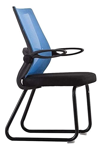 LiChA Bürostuhl, Mesh-Computertisch und Stuhl, Bogenfuß, ergonomischer Bürostuhl, verstellbare Armlehne, Spielstuhl, Konferenzstuhl, Stuhl (Farbe: Blau) von LiChA