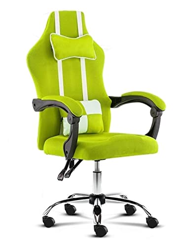 LiChA Bürostuhl, Rückenlehne, Drehstuhl, Computerstuhl, ergonomischer Bürostuhl, Stoff-Liege-Chefsessel mit Kopfstützenstuhl (Farbe: Grün) erforderlich von LiChA