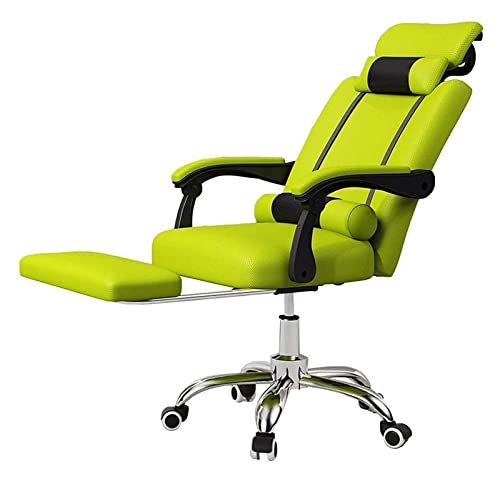 LiChA Bürostuhl, Schreibtisch und Stuhl, neigbare Rückenlehne, Computerstuhl, verstellbare Kopfstütze, Liegestuhl, drehbarer Gaming-Stuhl, Arbeitsstuhl, Stuhl (Farbe: Grün) von LiChA