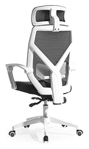 LiChA Bürostuhl, Schreibtischstuhl, ergonomischer Stuhl, Computerstuhl, Bürostuhl, Rückenlehnenstuhl, Chefstuhl, Drehstuhl, Spielstuhl, Arbeitsstuhl, Stuhl (Farbe: Weiß, Größe: Einheitsgröße) von LiChA