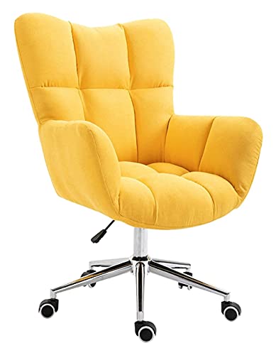 LiChA Bürostuhl, gepolsterter Sitz, Bürostuhl, verstellbare Lordosenstütze, Spielstuhl, Computertisch und Stuhl, 360°-Drehstuhl, Stuhl (Farbe: Gelb) erforderlich von LiChA