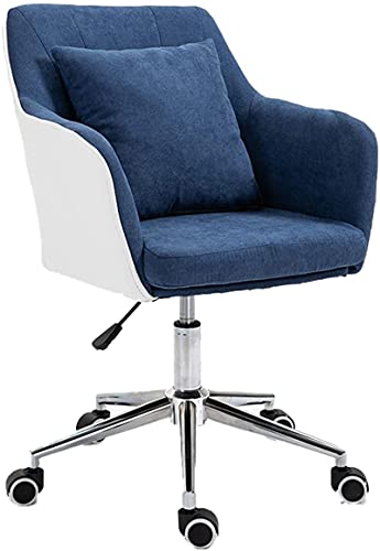LiChA Bürostuhl, gepolsterter Sitz, ergonomischer Bürostuhl, verbessert die Körperhaltung und Nackenschmerzen, Arbeitsstuhl, E-Sport-Stuhl, Drehstuhl, Stuhl (Farbe: Dunkelblau) von LiChA