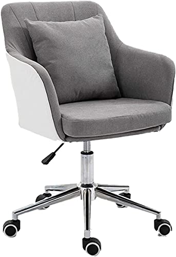 LiChA Bürostuhl, gepolsterter Sitz, ergonomischer Bürostuhl, verbessert die Körperhaltung und Nackenschmerzen, Arbeitsstuhl, E-Sport-Stuhl, Drehstuhl, Stuhl (Farbe: Grau) von LiChA
