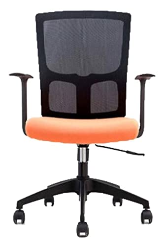 LiChA Bürostuhl Büro-Schreibtischstuhl Computerstuhl Lift Mesh-Drehstuhl Ergonomischer Stuhl Arbeitsstuhl Rückenlehne Gaming-Stuhl Stuhl (Farbe: Orange, Größe: Einheitsgröße) erforderlich von LiChA