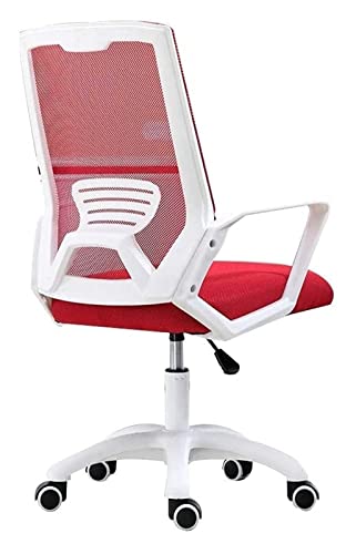 LiChA Bürostuhl Büro-Schreibtischstuhl Computerstuhl mit hoher Rückenlehne Mesh Ergonomischer Büro-Schreibtischstuhl Personal Chefsessel für Zimmer Spielstuhl Stuhl (Farbe: Rot) erforderlich von LiChA