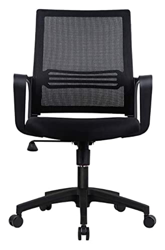 LiChA Bürostuhl Büroschreibtisch und Stuhl Computerstuhl Ergonomischer gepolsterter Sitz 360 Grad drehbarer Sessellift E-Sport-Arbeitsstuhl Stuhl (Farbe: Schwarz) erforderlich von LiChA