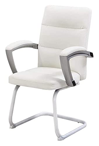 LiChA Bürostuhl Computerstuhl Bürostuhl Ergonomischer Bürostuhl PU-Sitz Stahlrahmen Arbeitsstuhl Spielstuhl 50 × 50 × 103 cm Stuhl (Farbe: Weiß) erforderlich von LiChA