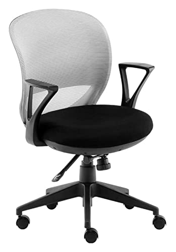 LiChA Bürostuhl Computerstuhl Lift Drehstuhl Bürostuhl mit Armlehne Kissensitz Sessel Ergonomischer Spielstuhl Arbeitsstuhl Stuhl (Farbe: Grau) erforderlich von LiChA