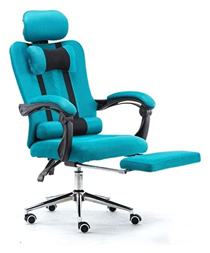 LiChA Bürostuhl Ergonomie Büroschreibtischstuhl Lift Drehstuhl Spielstuhl Bürostuhl Hochlehner gepolsterter Sitz Arbeitsstuhl Stuhl (Farbe: Blau) erforderlich von LiChA
