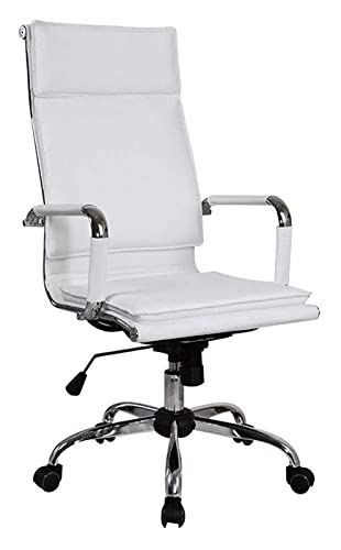LiChA Bürostuhl Ergonomischer Bürostuhl aus PU-Leder, Bürocomputerstuhl, drehbarer Spielstuhl, Hebe-Arbeitsstuhl, gepolsterter Sitzstuhl (Farbe: Khaki) von LiChA