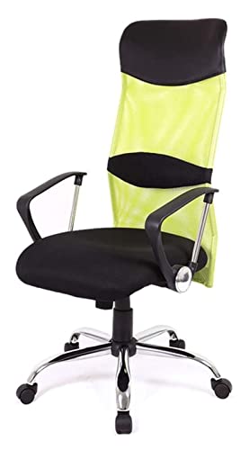 LiChA Bürostuhl Ergonomischer Computerstuhl Liegender Netzstoff Drehbarer Hebestuhl Büroschreibtischstuhl Netzstuhl mit hoher Rückenlehne Spielstuhl Stuhl (Farbe: Gelb) erforderlich von LiChA