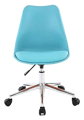 LiChA Bürostuhl Hebbarer Computerstuhl Bürostuhl Tisch und Stuhl mit mittlerer Rückenlehne und Sitz mit Lordosenstütze Höhenverstellbarer Gaming-Stuhl Stuhl (Farbe: Blau) erforderlich von LiChA