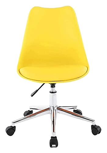 LiChA Bürostuhl Hebender Computerstuhl Home-Rückenlehnenstuhl Schreibtischstuhl Arbeitsdrehstuhl Spielstuhl Gepolsterter Sitzstuhl (Farbe: Gelb) erforderlich von LiChA